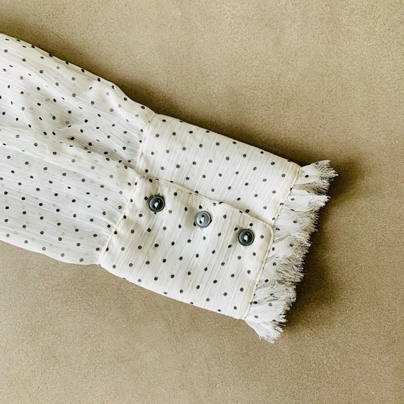 Free People - Polka Dot Fringe Button Down - XS - Picture 9 of 13